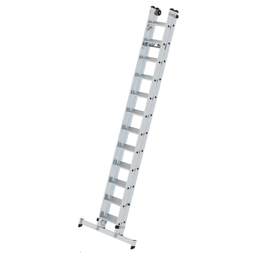 MUNK Step Touwladder met Nivello Traverse 2x12 treden