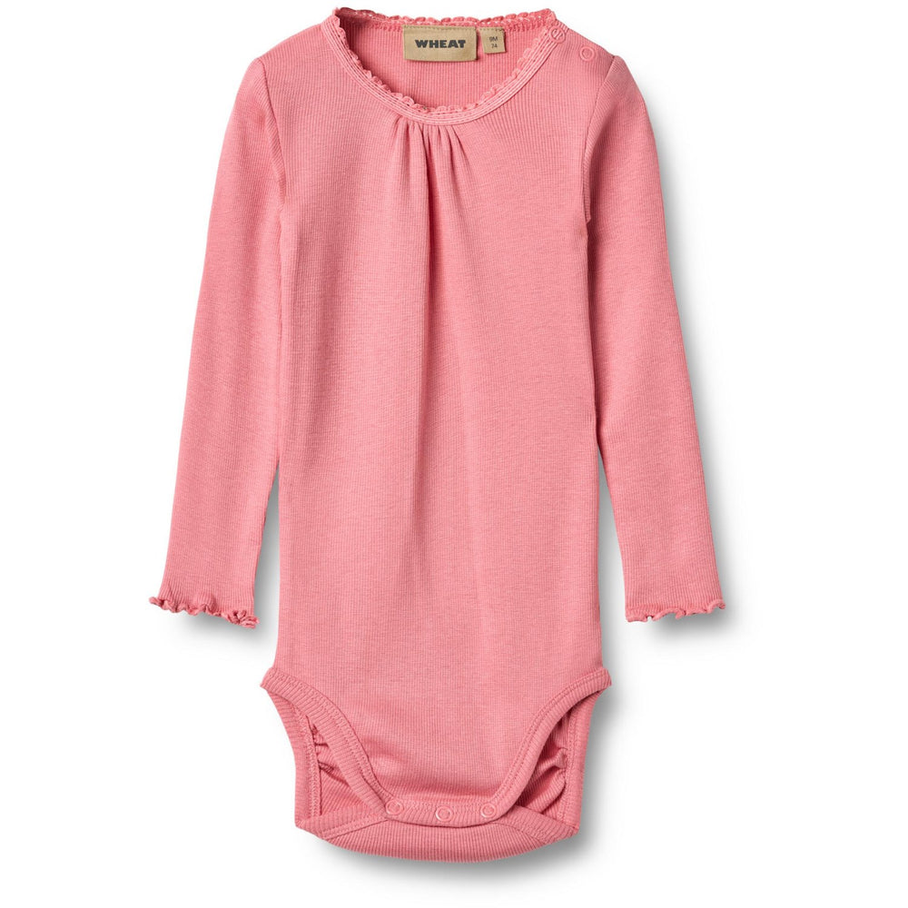Køb Wheat Soft Pink Rib Body L/S Lotta