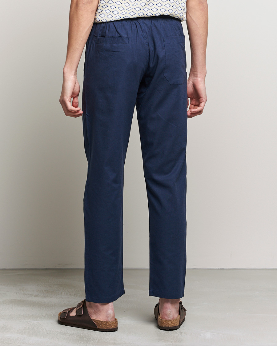 OAS Linen Long Pants Navy