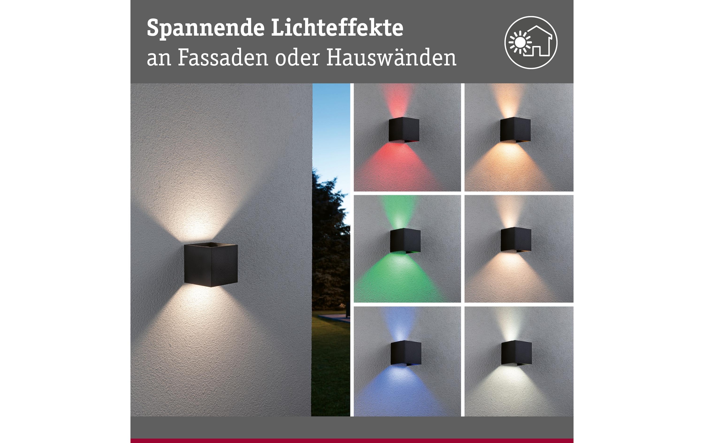 Paulmann LED Wandleuchte »LED Ho« Farbwechsler