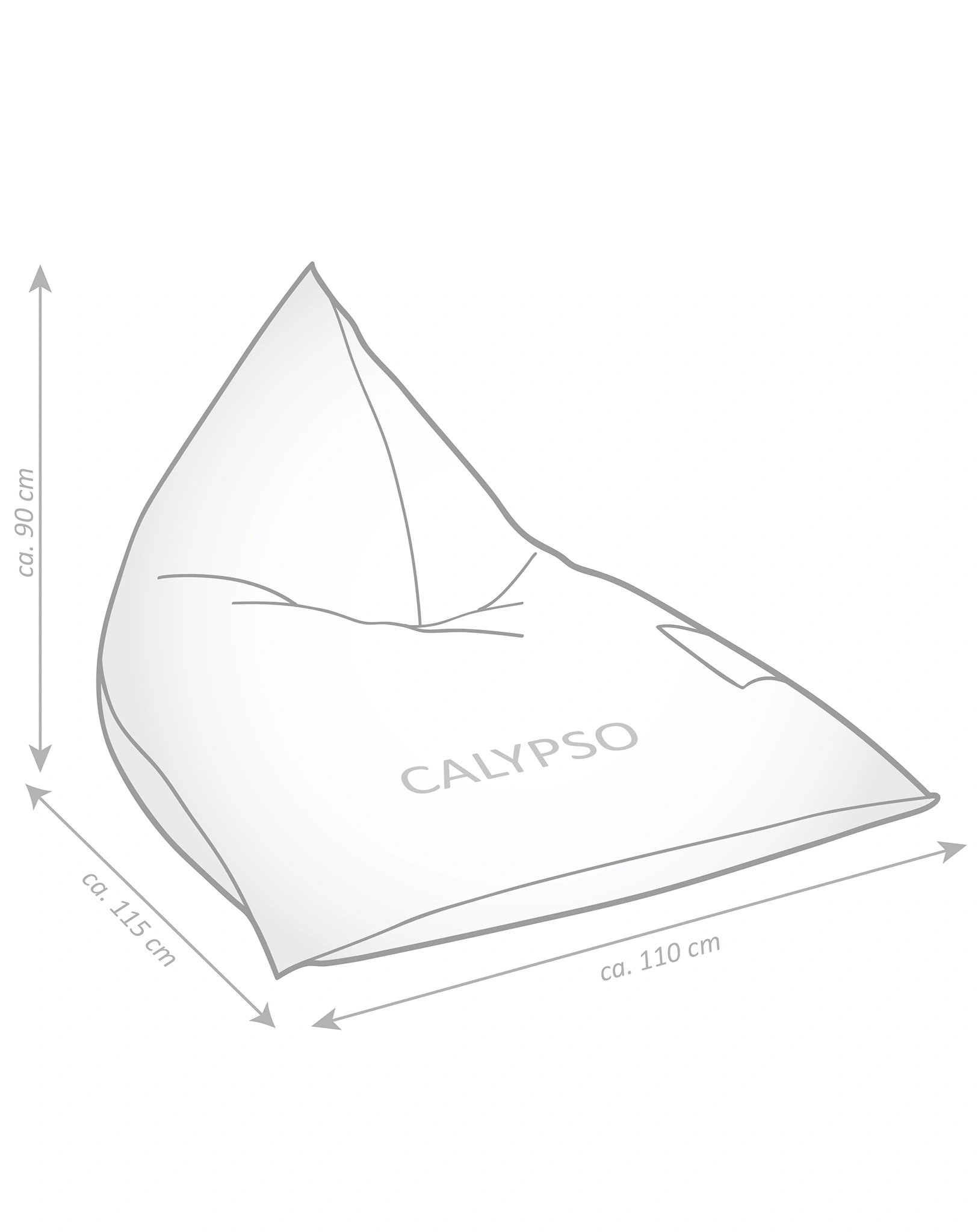 Sitzsack SANTORIN Calypso (Farbe: gelb)