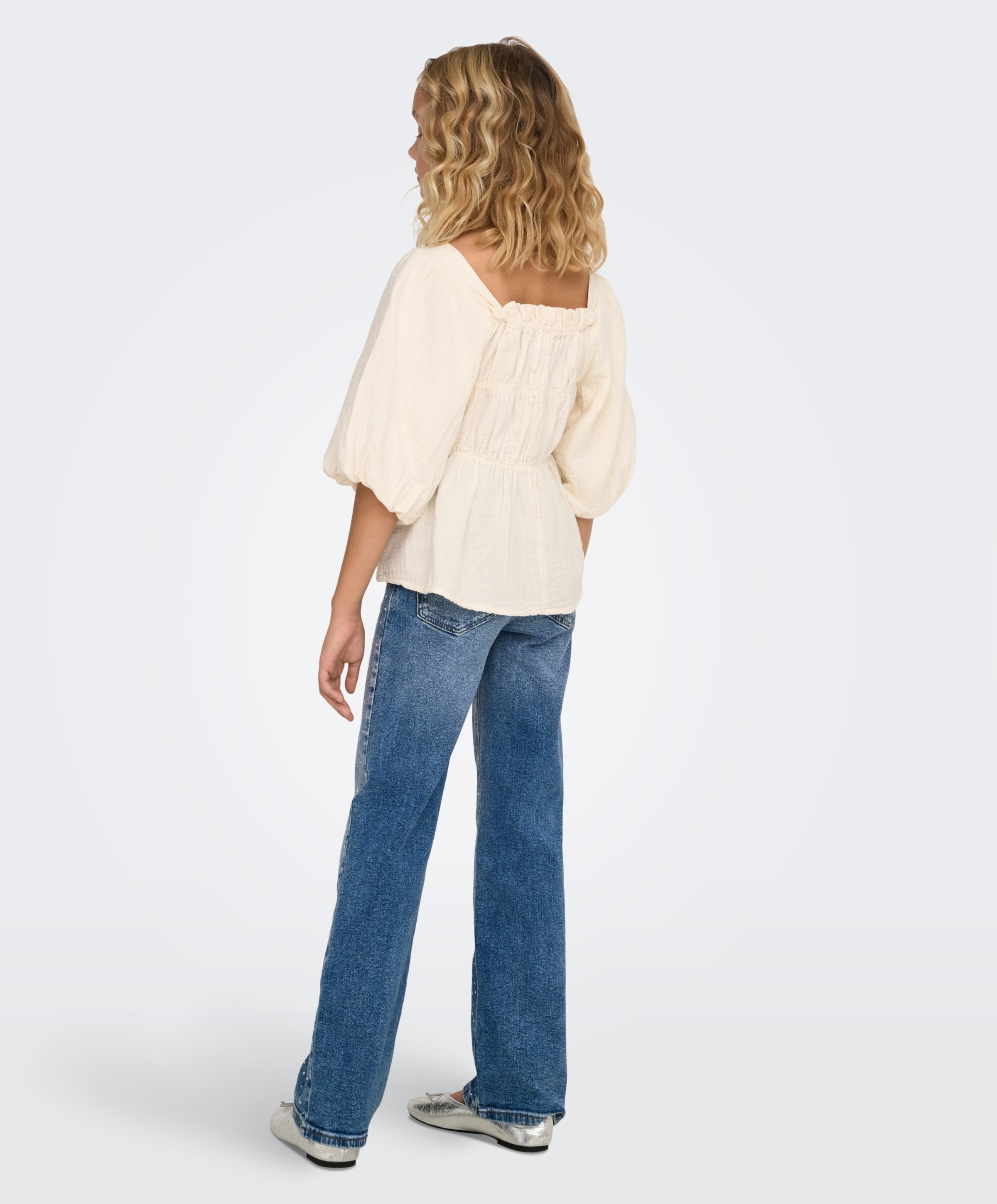 Only KOGJUICY RHS WIDE LEG DNM CRO557 NO meisjes jeans blauw