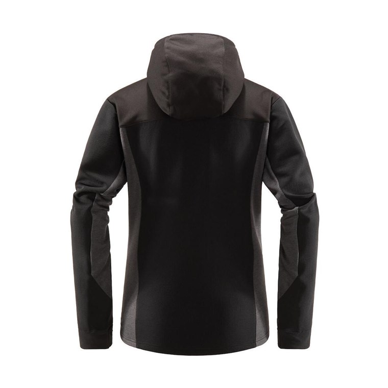 Haglöfs Vassi Mid Hooded Jacket Women True Black/Magnetite