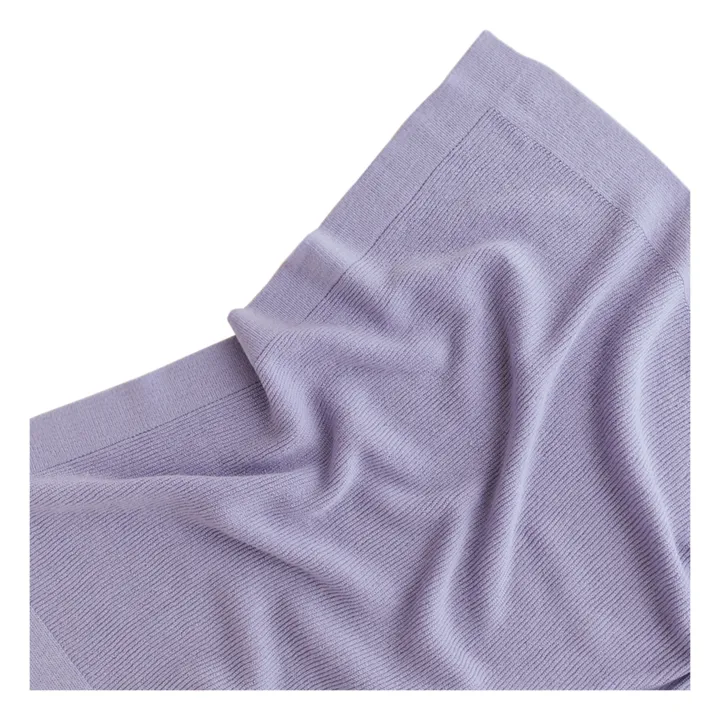 Hvid Couverture Gust Laine Mérinos | Lilas