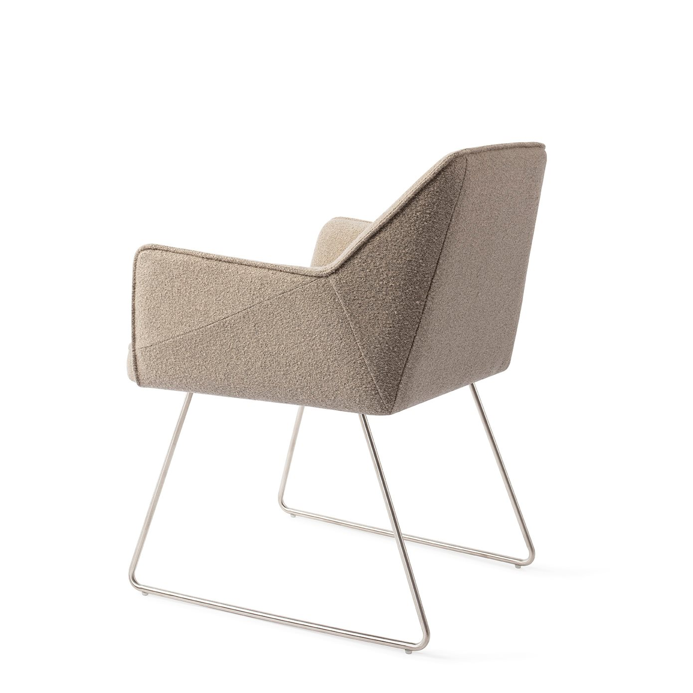 Tome Great Greige Eetkamerstoel - Slide Steel
