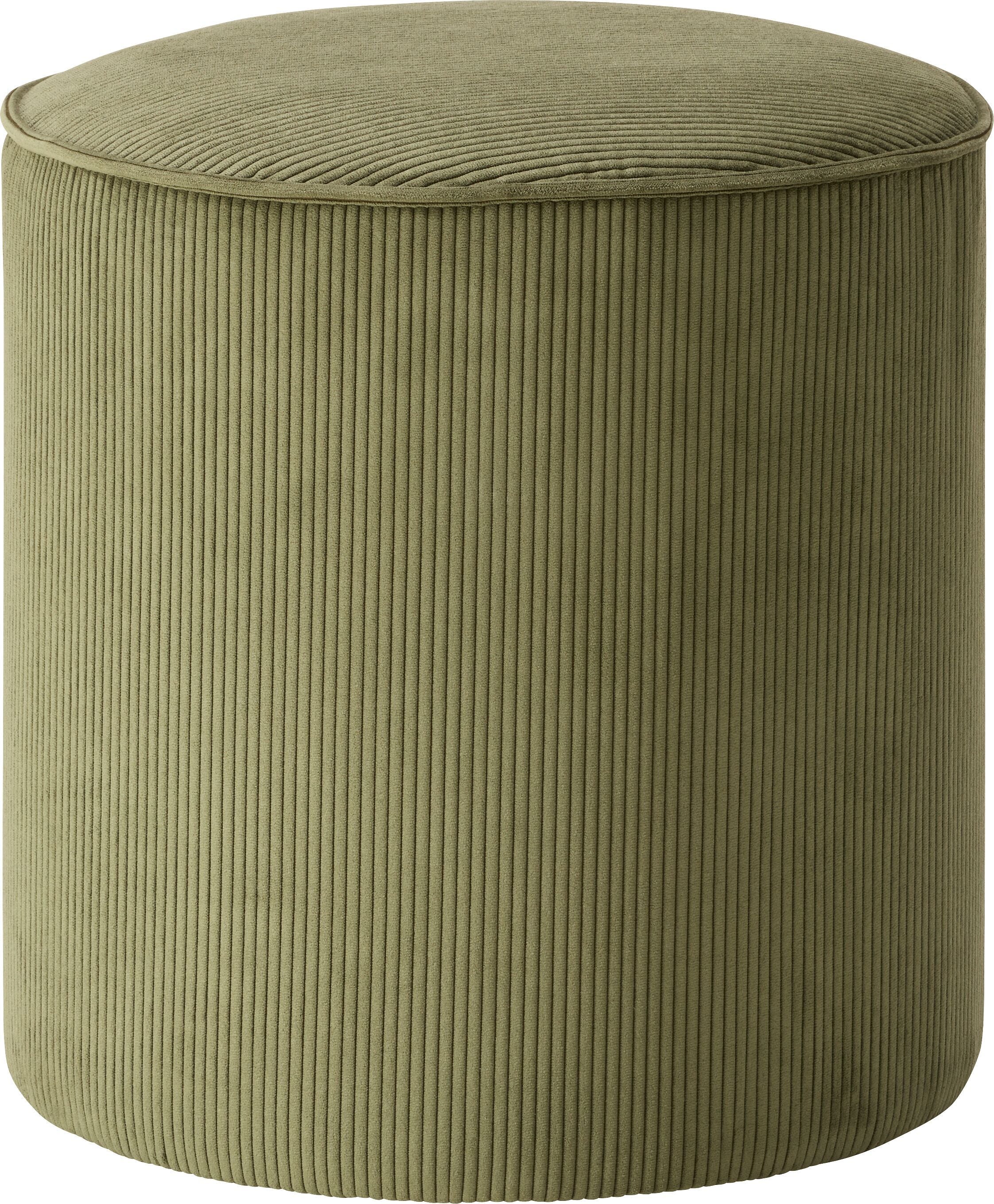 MIRAY Hocker - Grün / B: 41.5 cm x T: 41.5 cm x H: 44.5 cm
