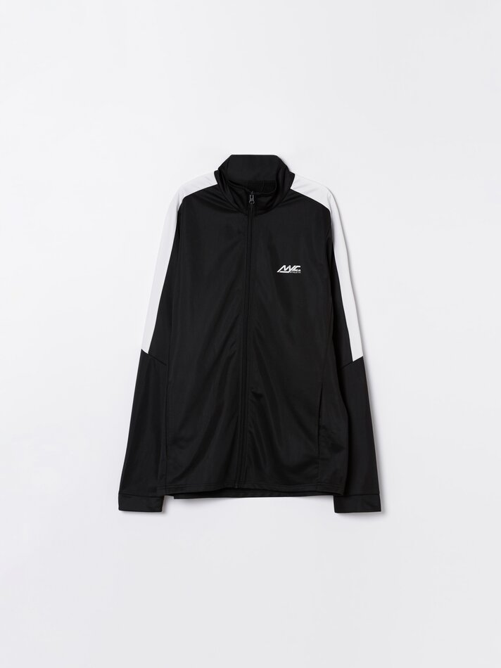 Conjunto de fato de treino desportivo - Preto