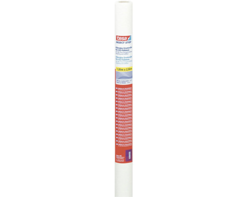 Vervangende rol van glasvezelhor voor deuren, tesa Insect Stop, geen boren nodig, wit, 120x250 cm