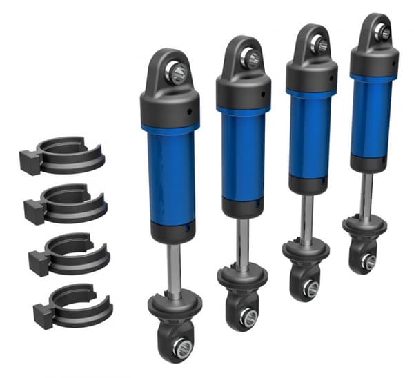 TRX-9764-BLUE Alu Shocks Complete TRX-4 (4)