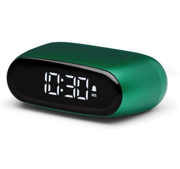 Digitalwecker Minut Dunkelgrün mattLCD-Wecker
