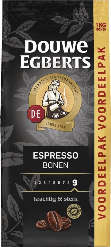 Douwe Egberts Espresso Koffiebonen - Extra grote verpakking 4 x 1000 gram