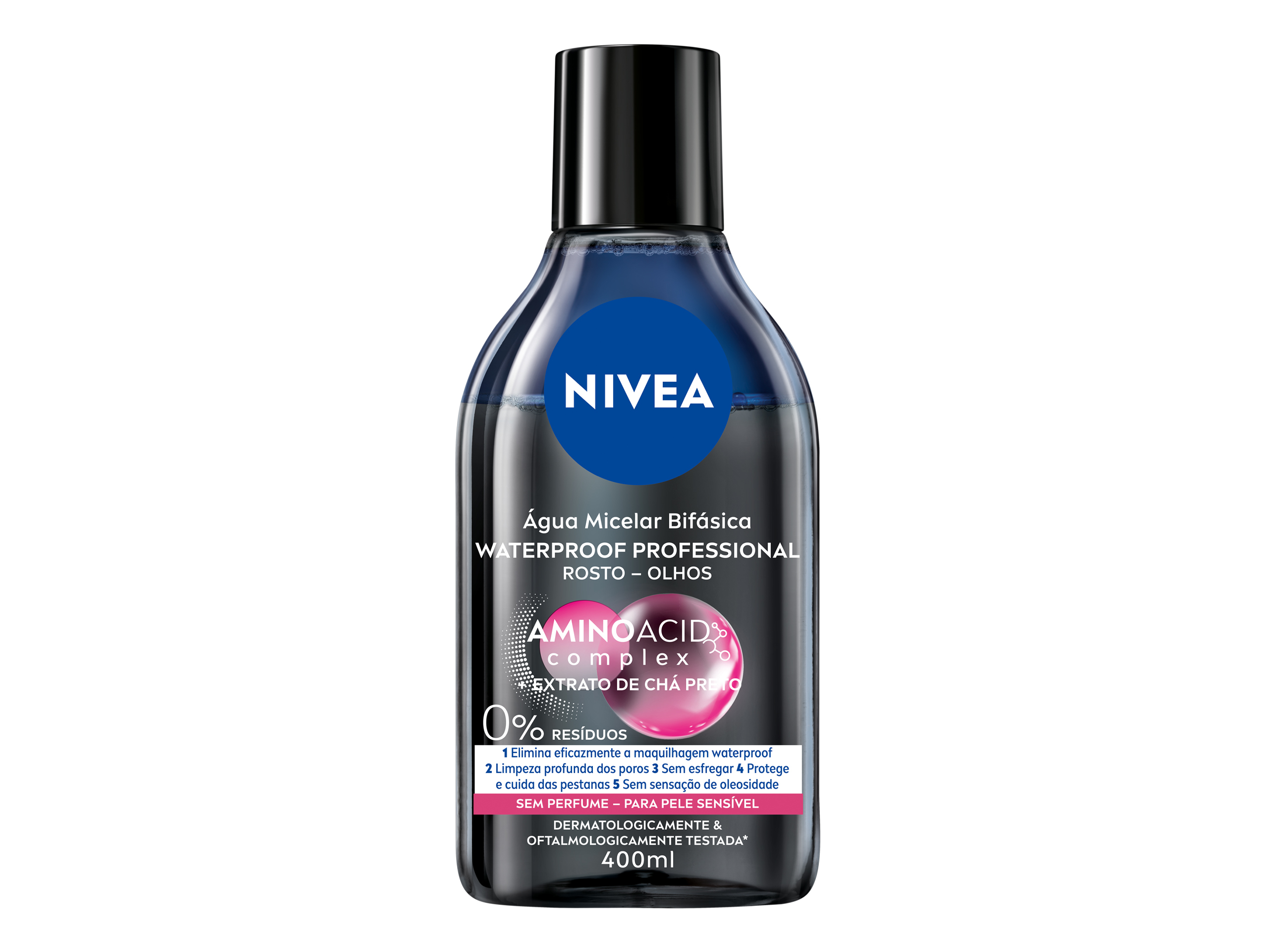 Água Micelar de Rosto Bifásica MicellAIR Skin Breathe Professional NIVEA 400 ml