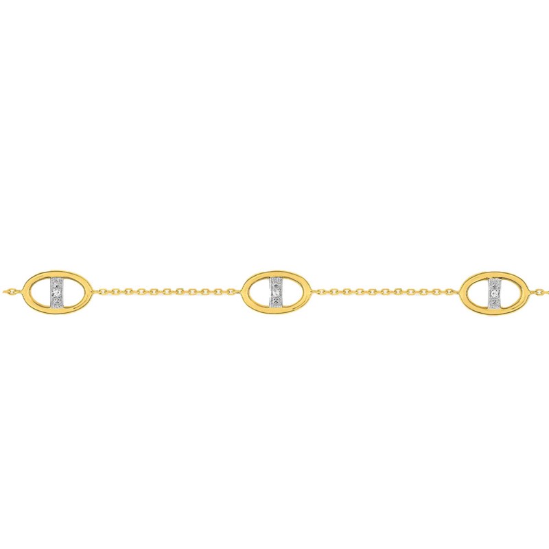 Bracelet Femme - Or 18 Carats - Longueur : 18 cm