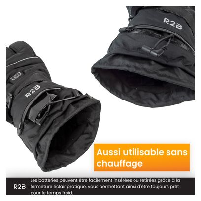 R2B Gants chauffants rechargeables - étanches - gants à écran tactile Hommes et femmes