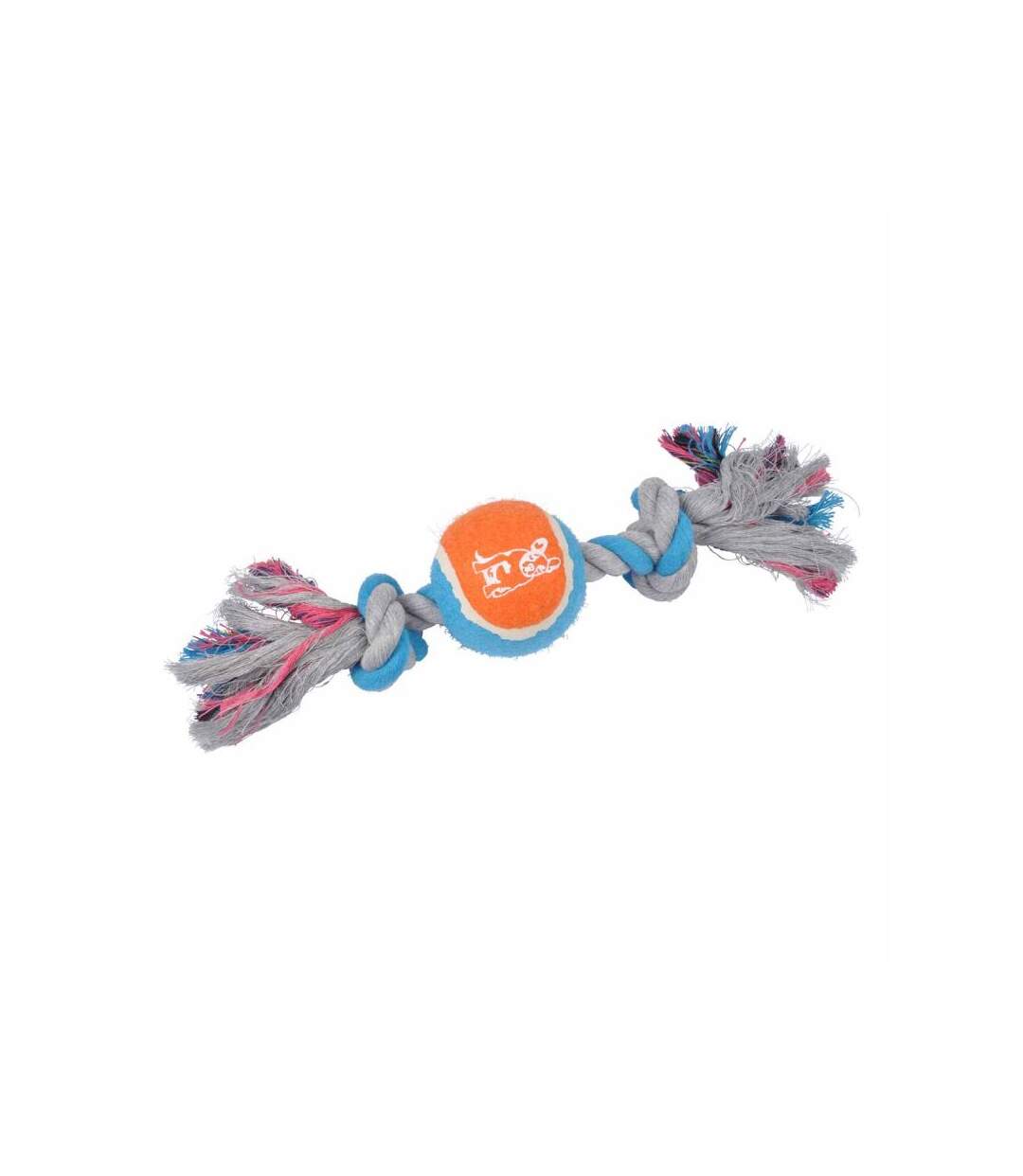 Paris Prix - Jouet Chien corde & Balle De Tennis 30cm Orange