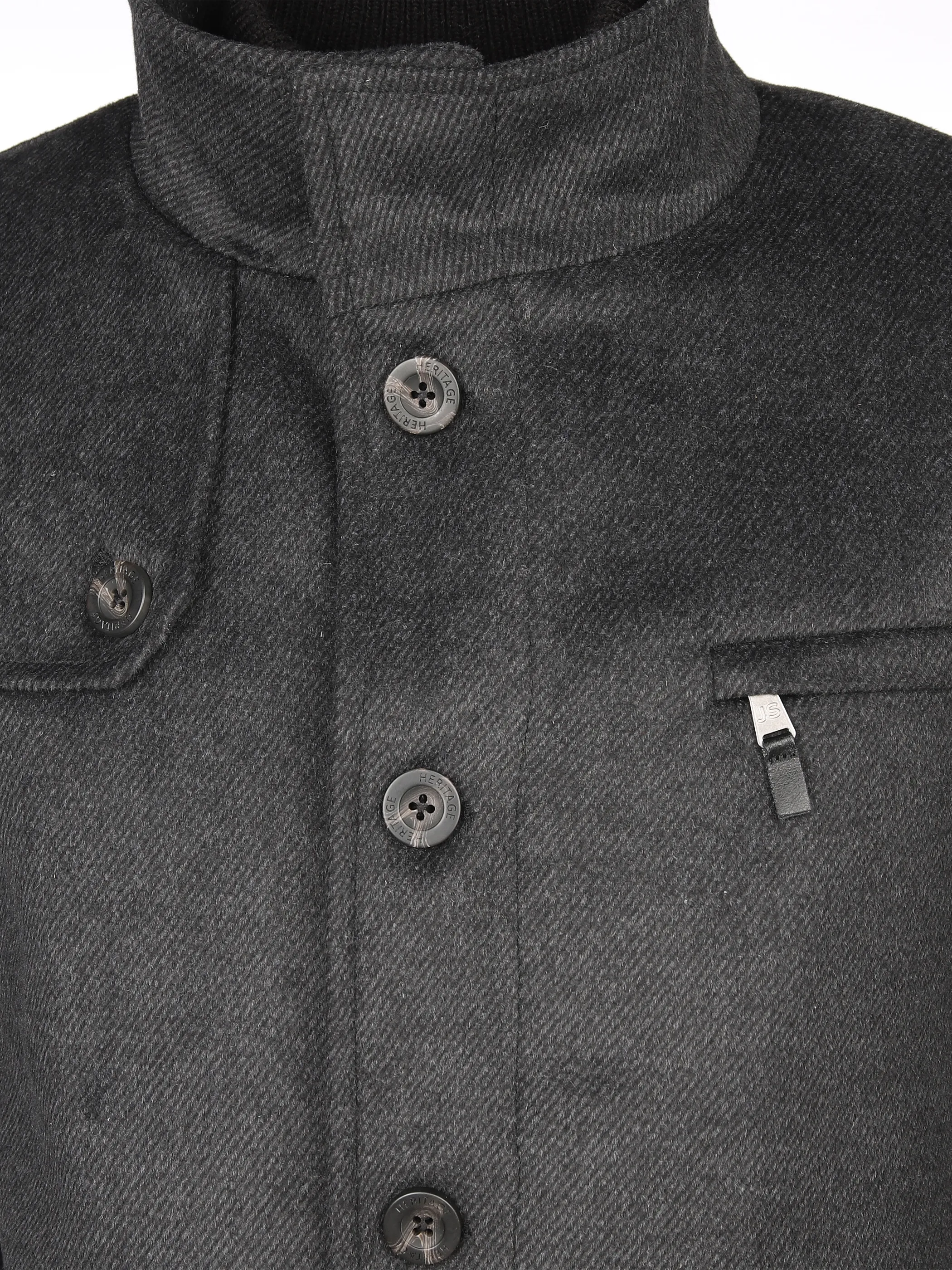 Herren Wollmantel im 2in1 Look