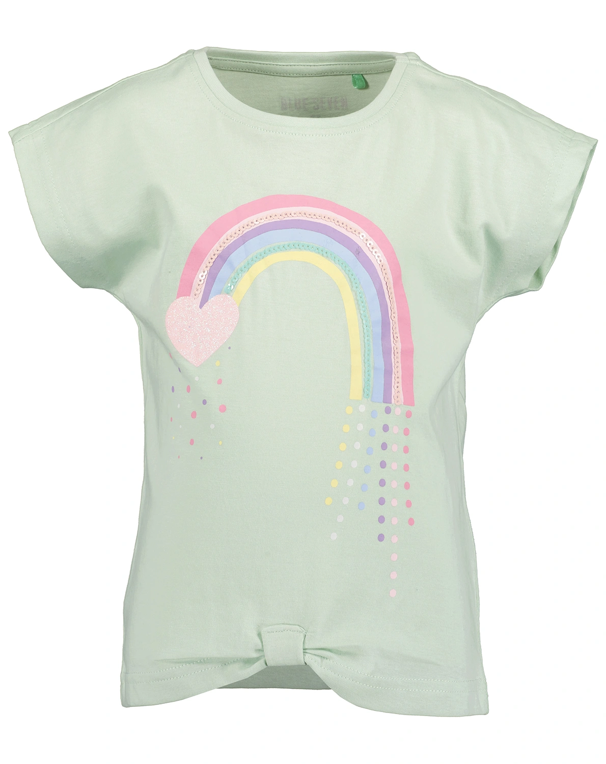 T-Shirt RAINBOW LOVE in pastellgrün