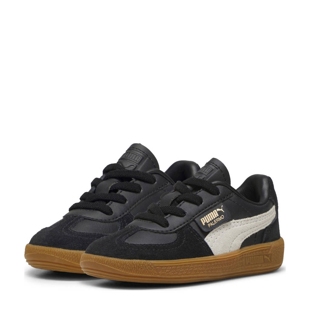 Puma Palermo Lthsneakers zwart/grijs/gum