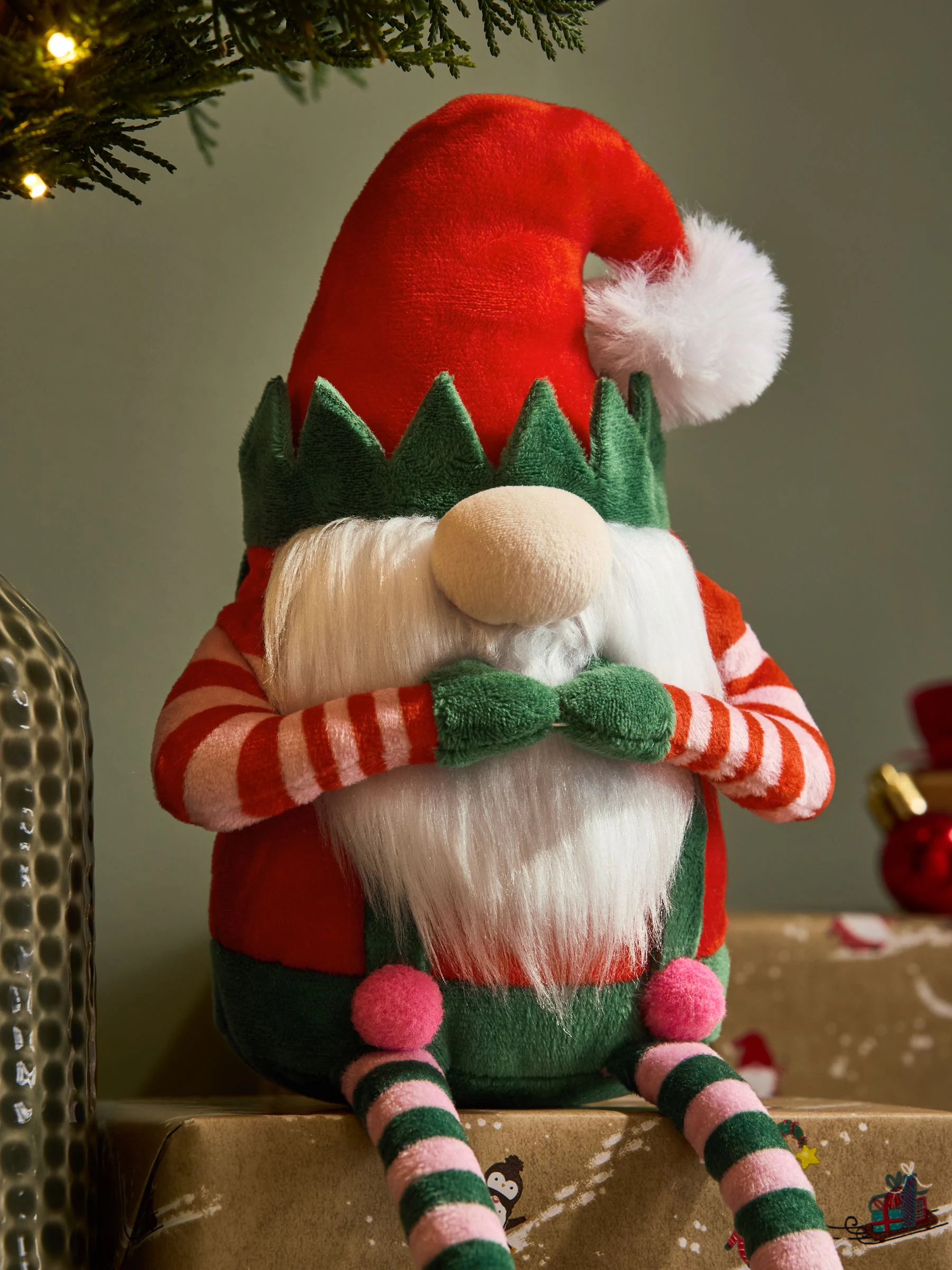 Elf Gonk pluche Kerstmis Ornament