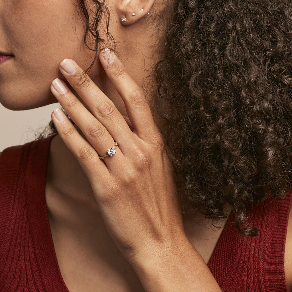 Bague Plaqué Or Kurt Oxydes De Zirconium
