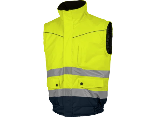 Blouson de travail Würth MODYF 2 en 1 haute-visibilité jaune/marine