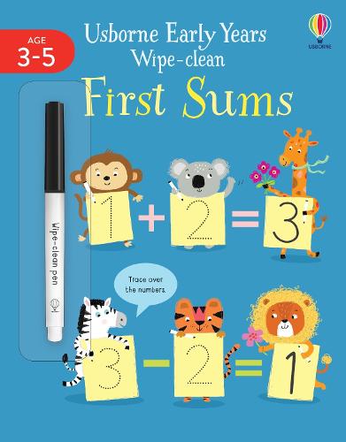 Early Years Wipe-Clean First Sums - Usborne Early Years Wipe-clean (Paperback)