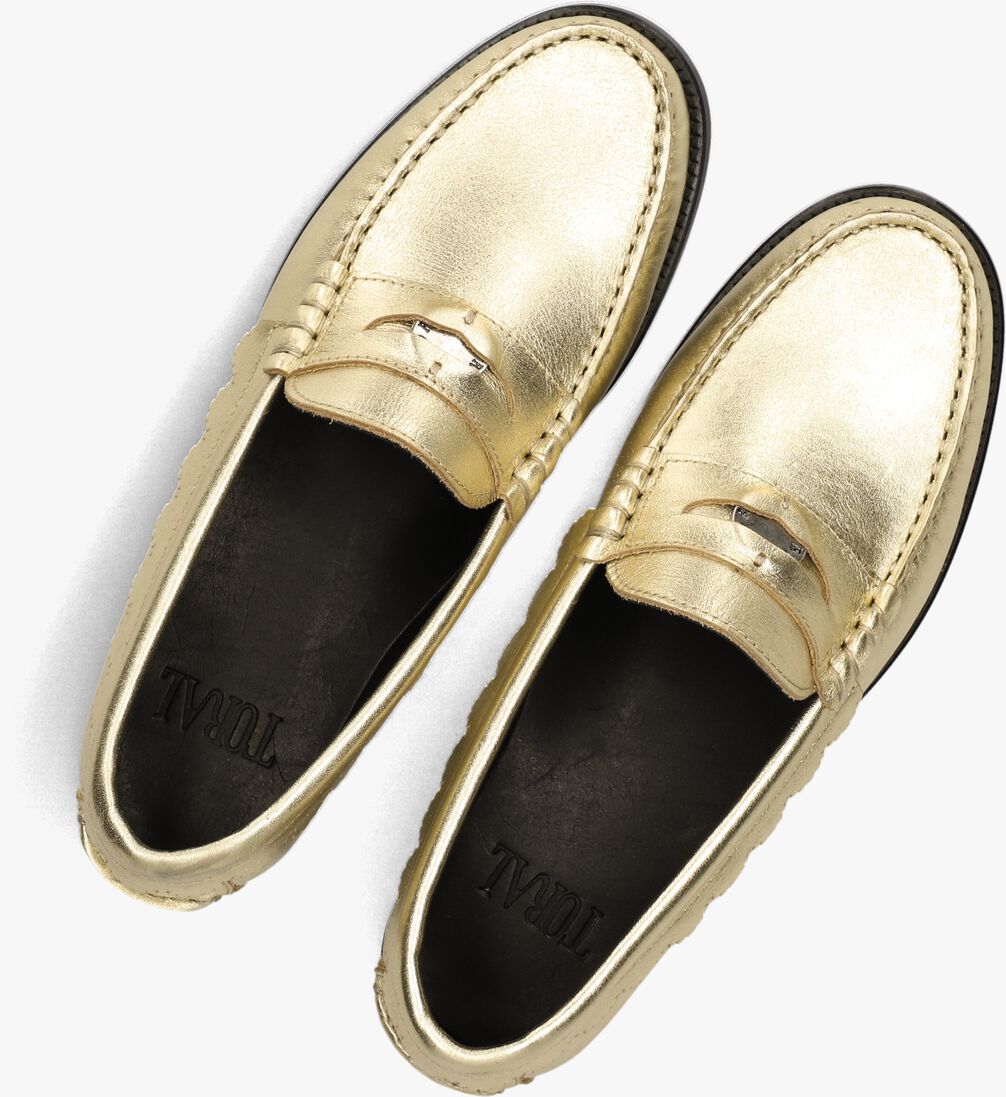 gouden toral loafers coin