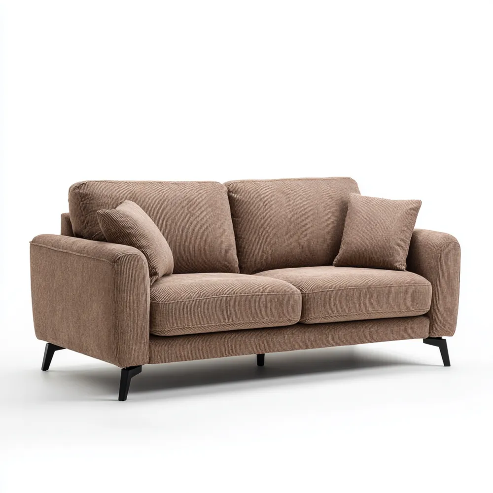 2-Sitzer-Sofa Stoff 150x85x75 cm – Hellbraun – Modernes Design