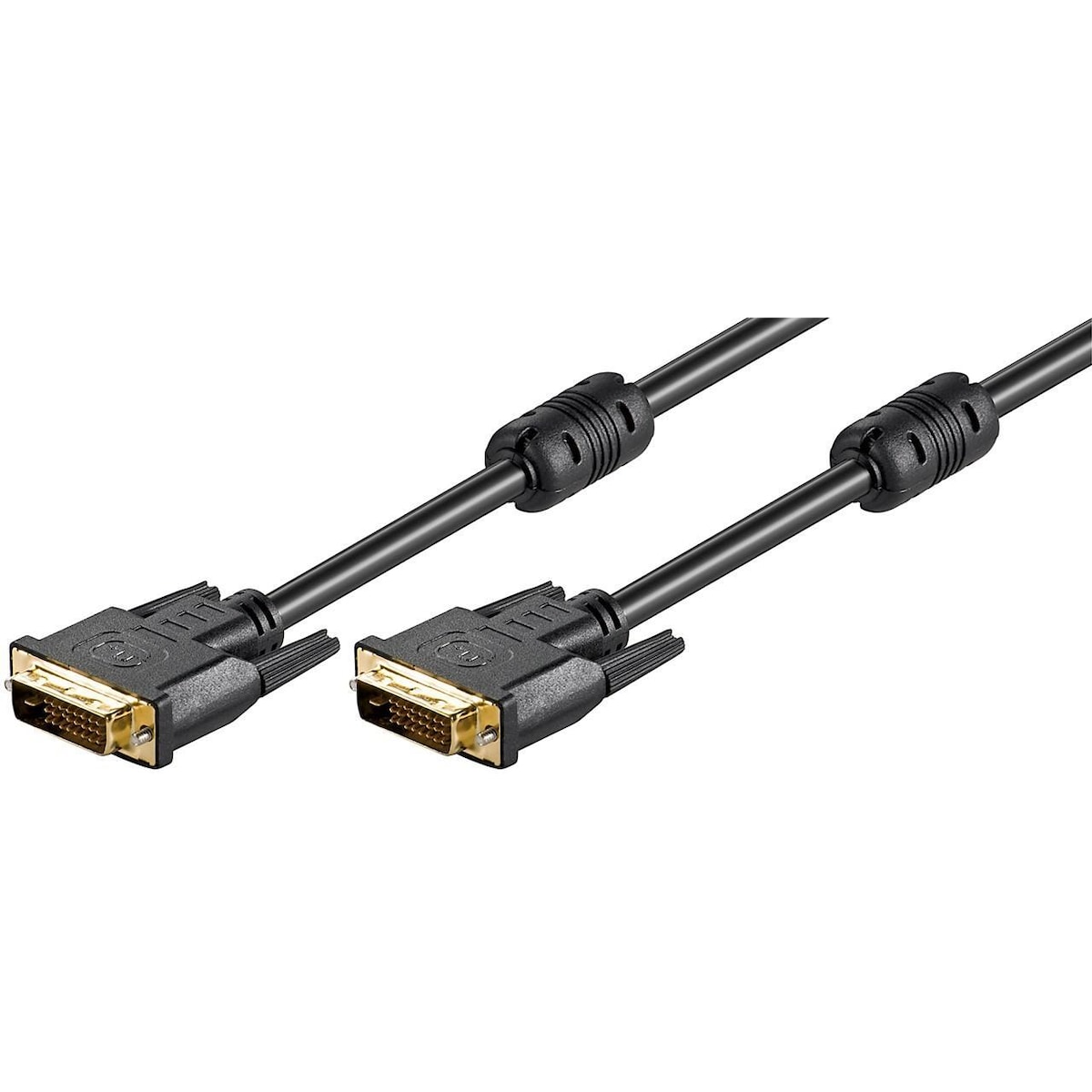 Goobay DVI-D Full HD-kabel Dual Link, gullbelagt