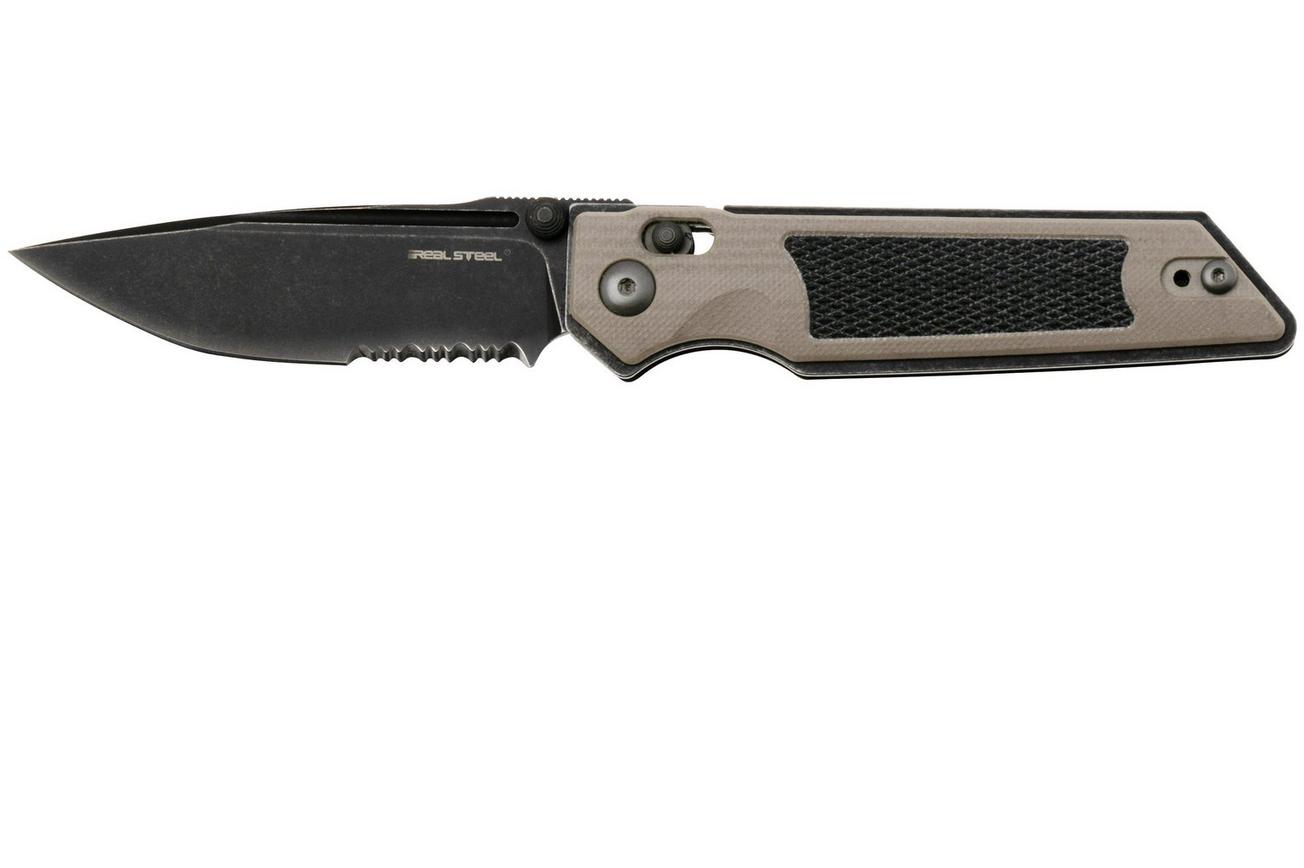 Real Steel Sacra 7711CB Black Böhler K110, Coyote G10, zakmes