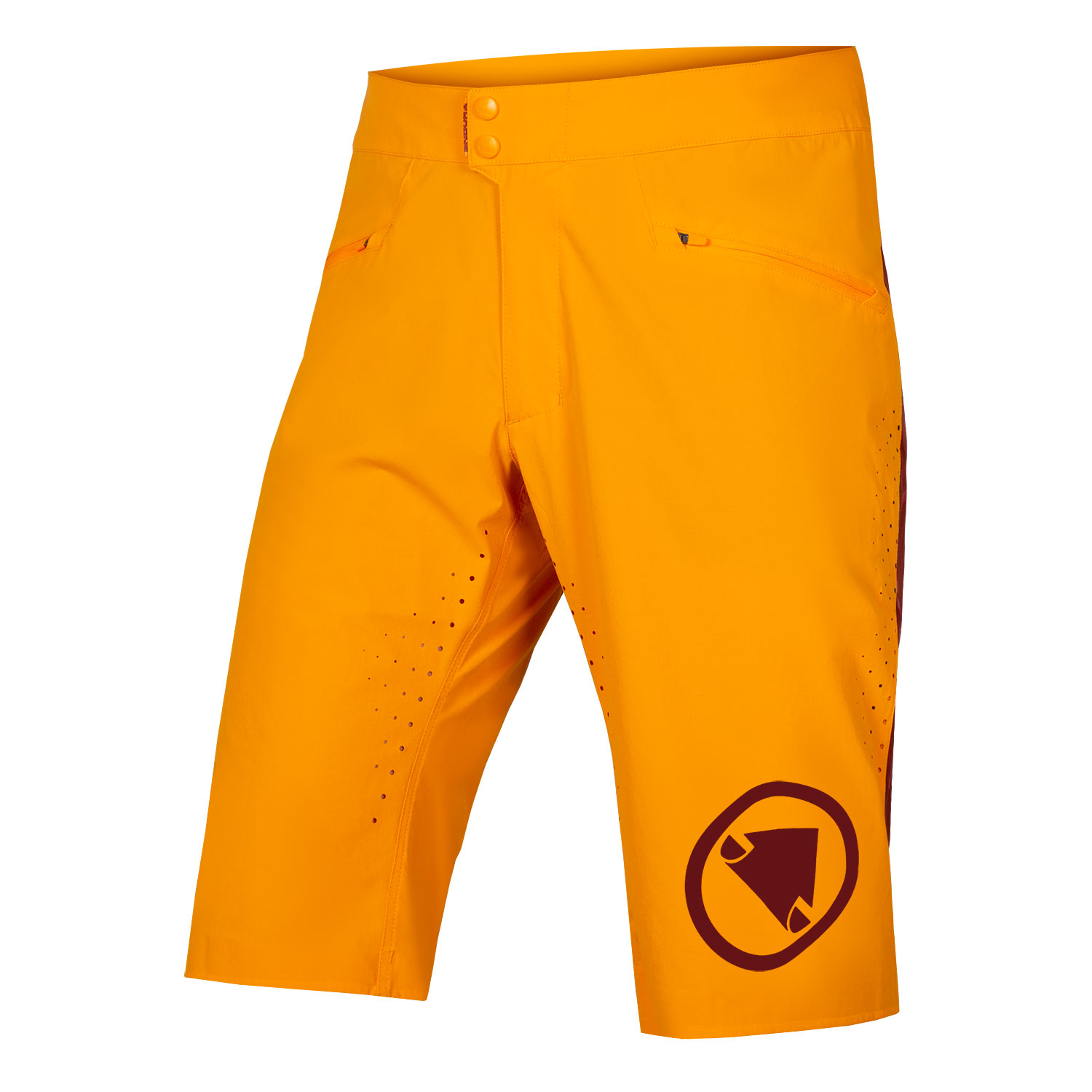 Endura Singletrack Lite Shorts Orange Short Fit