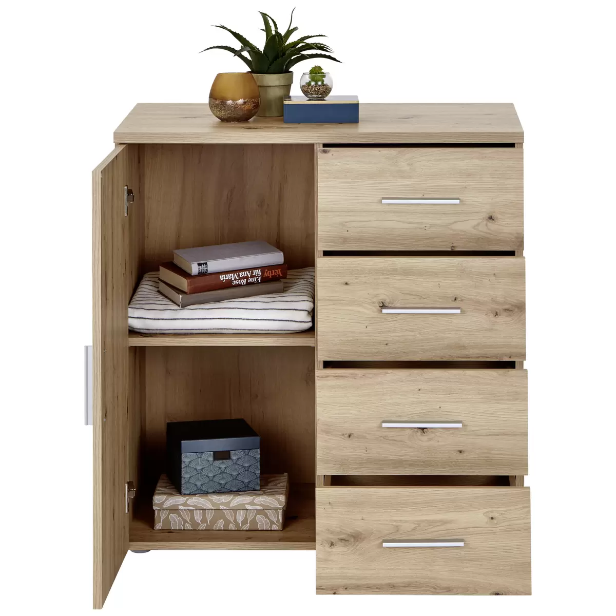Kommode Trio New Eiche