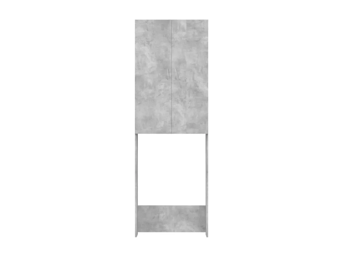 Meuble pour machine à laver Gris béton 64x25,5x190 cm