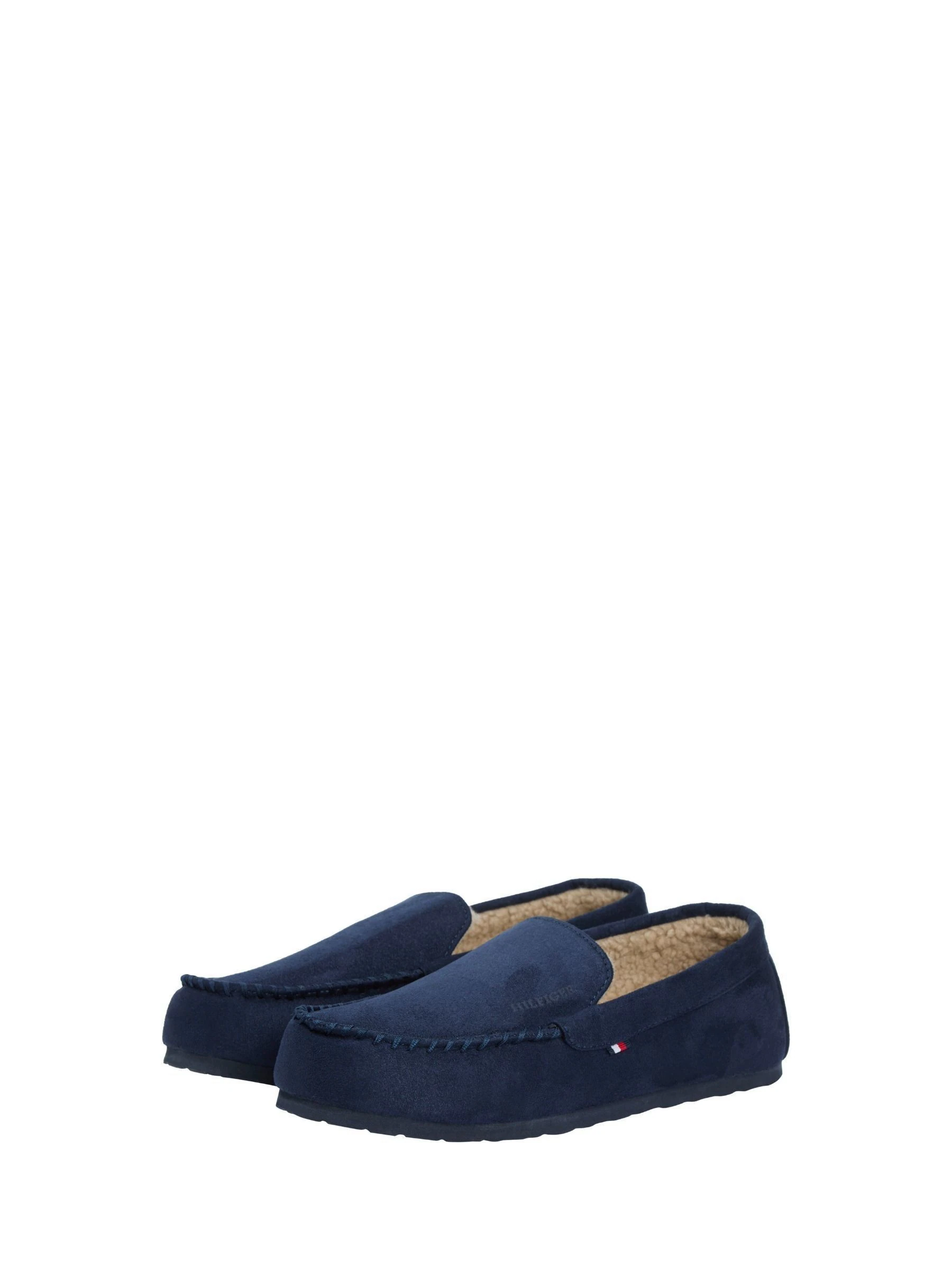 Blauw - Tommy Hilfiger Fleece Lined Driver Slippers