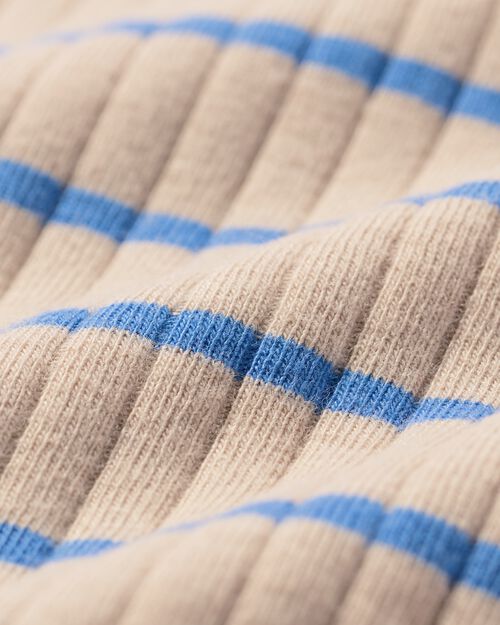 pull côtelé à rayures pour bébé bleu