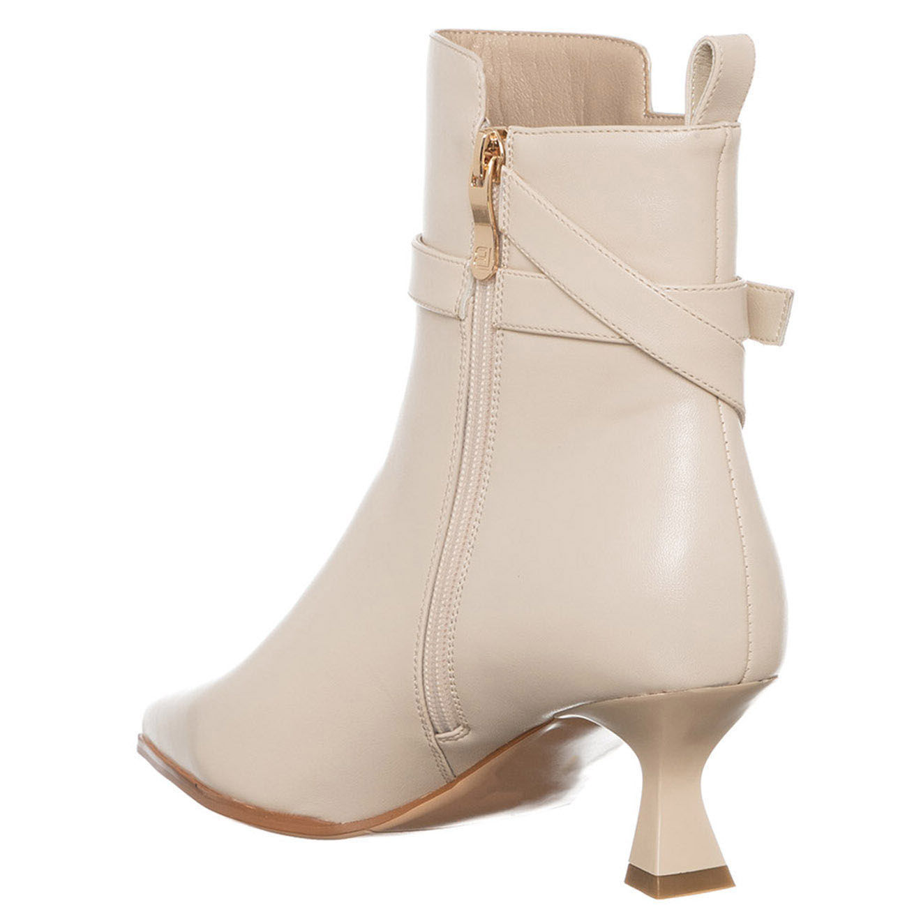 Laura Biagiotti Bottines Minorque écrues - Talon 6 cm