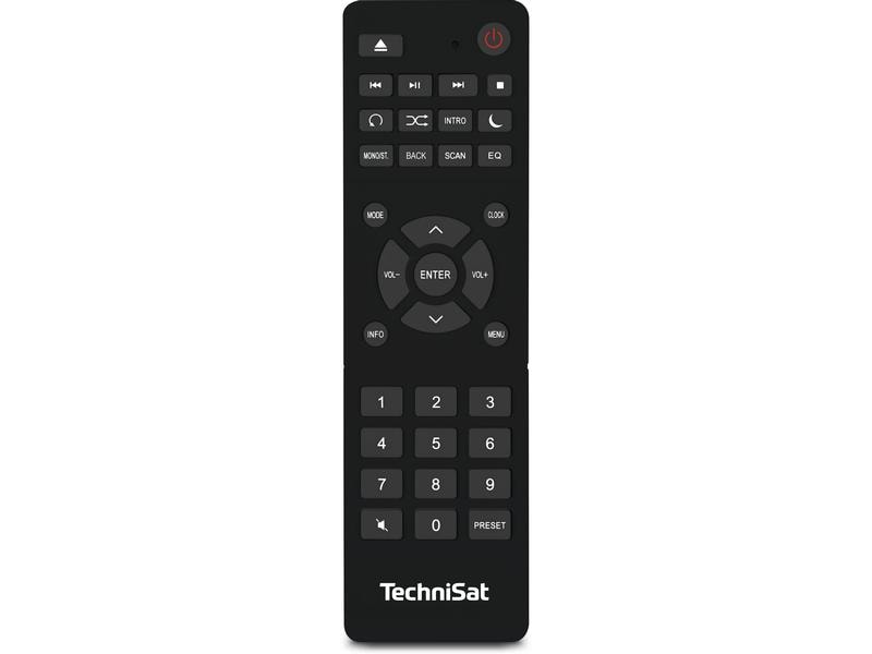 Technisat DAB  Radio DigitRadio 370 CD IR Schwarz DAB /UKW/Internet-Stereoradio mit CD-Player und App-Steuerung