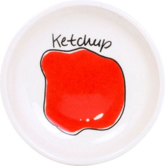 Blond Amsterdam serveerschaal Snack ketchup D 8 H 1,5 cm