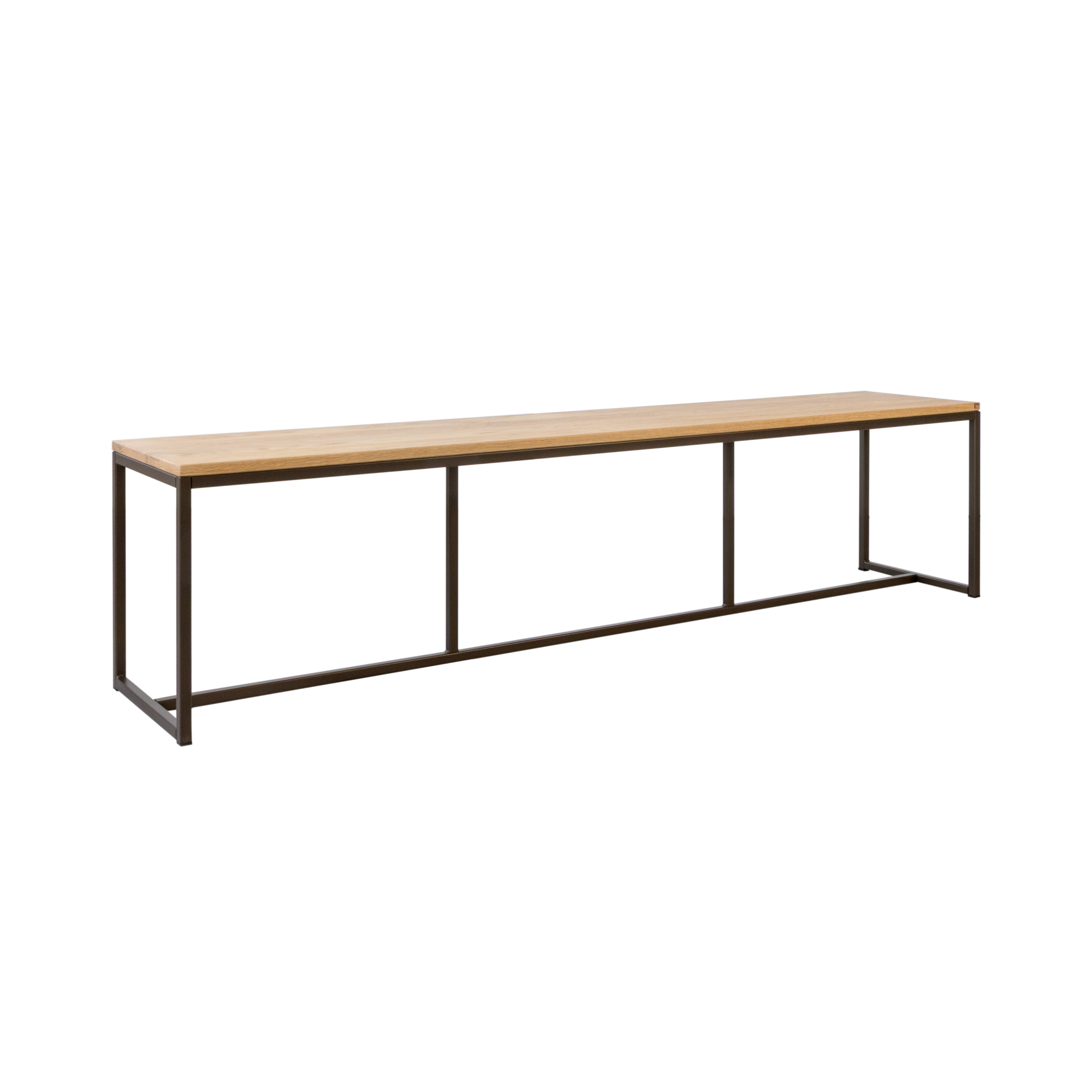 Eetkamerbank Soho Anodic bruin/eiken 234 cm