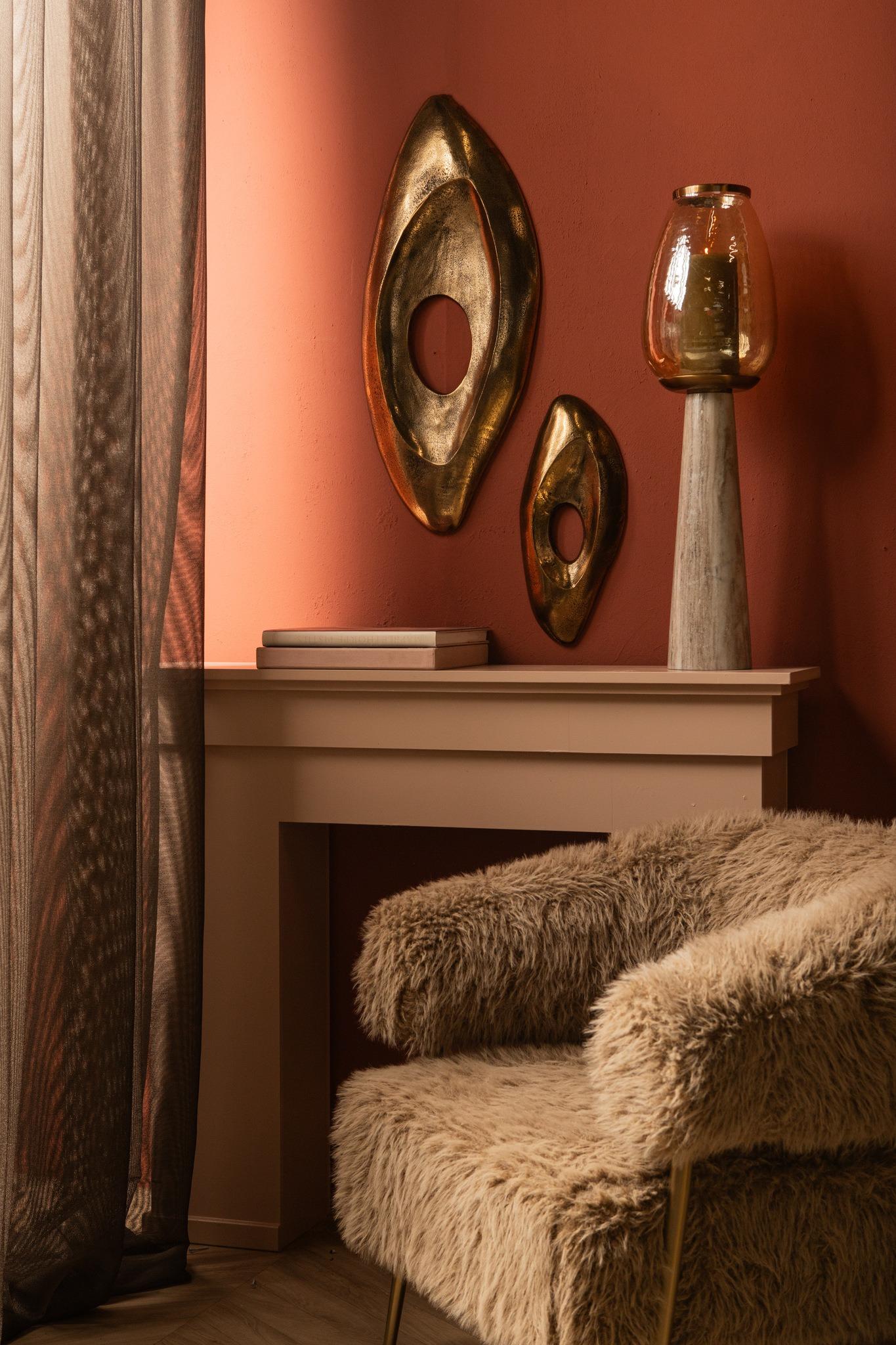 PTMD Kellaine Brass Casted Alu Wall Panel Small