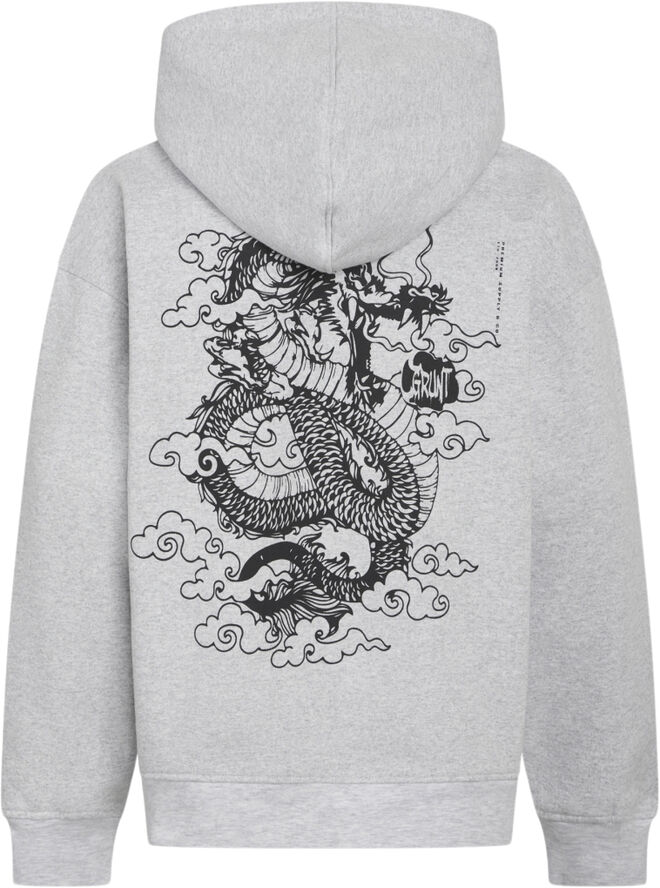 Grunt GRNok Hood Sweat Snow melange