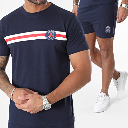 Ensemble Maillot Et Short Jogging P15106C-CL02 Bleu Marine