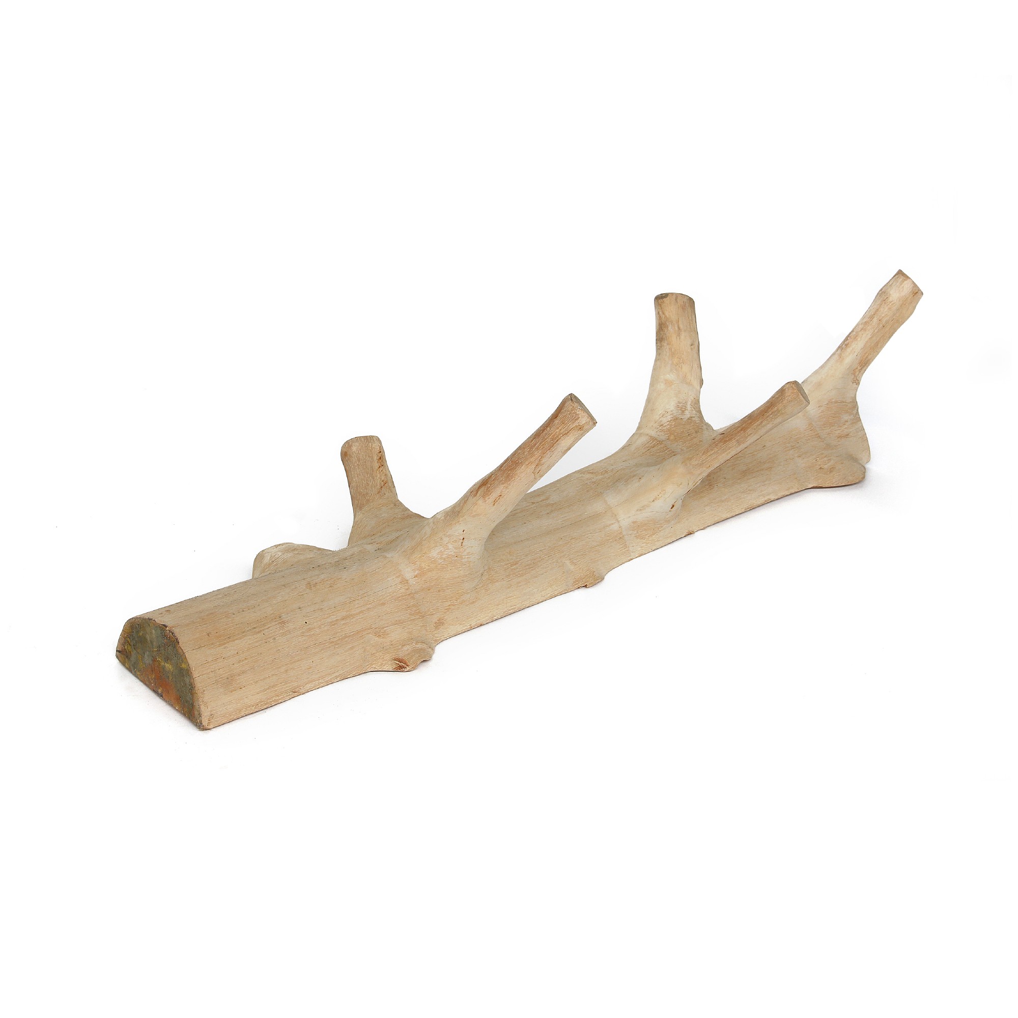 Garderobenbaum zur Wandmontage, natur, T 25 cm, B 25 cm, H 90-110 cm von fischer's lagerhaus