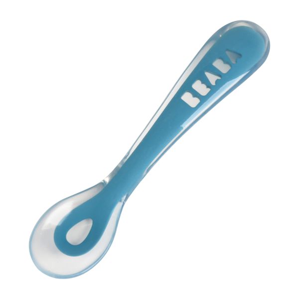 Beaba Silicone Lepel Tweede Maaltijd Blue