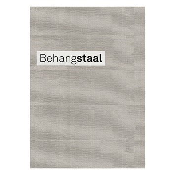 Behangstaal vliesbehang textiel uni lichtgrijs (dessin 103446)