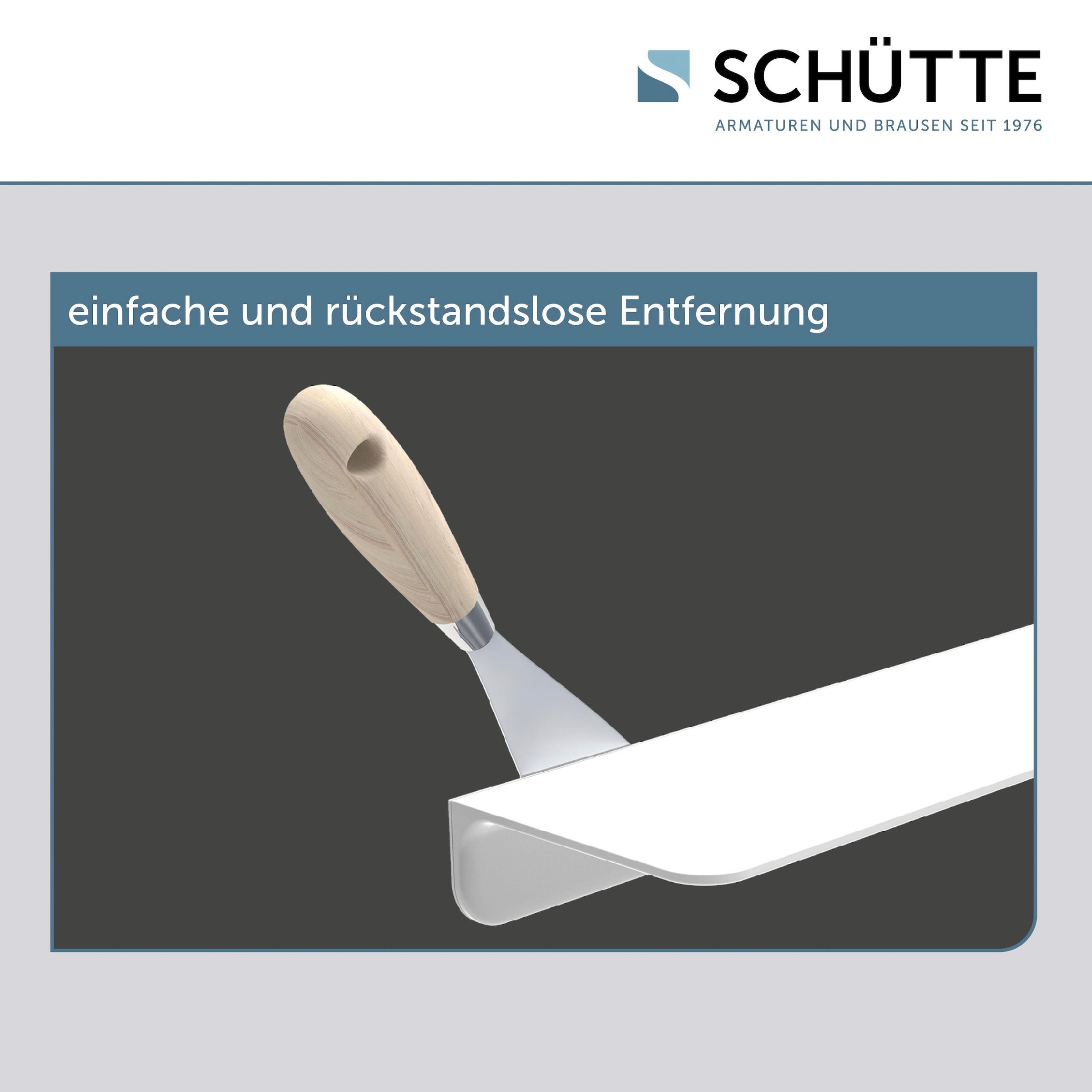 Schütte Duschregal ohne Bohren, Bad Regal für Badezimmer in Weiss oder Anthrazit