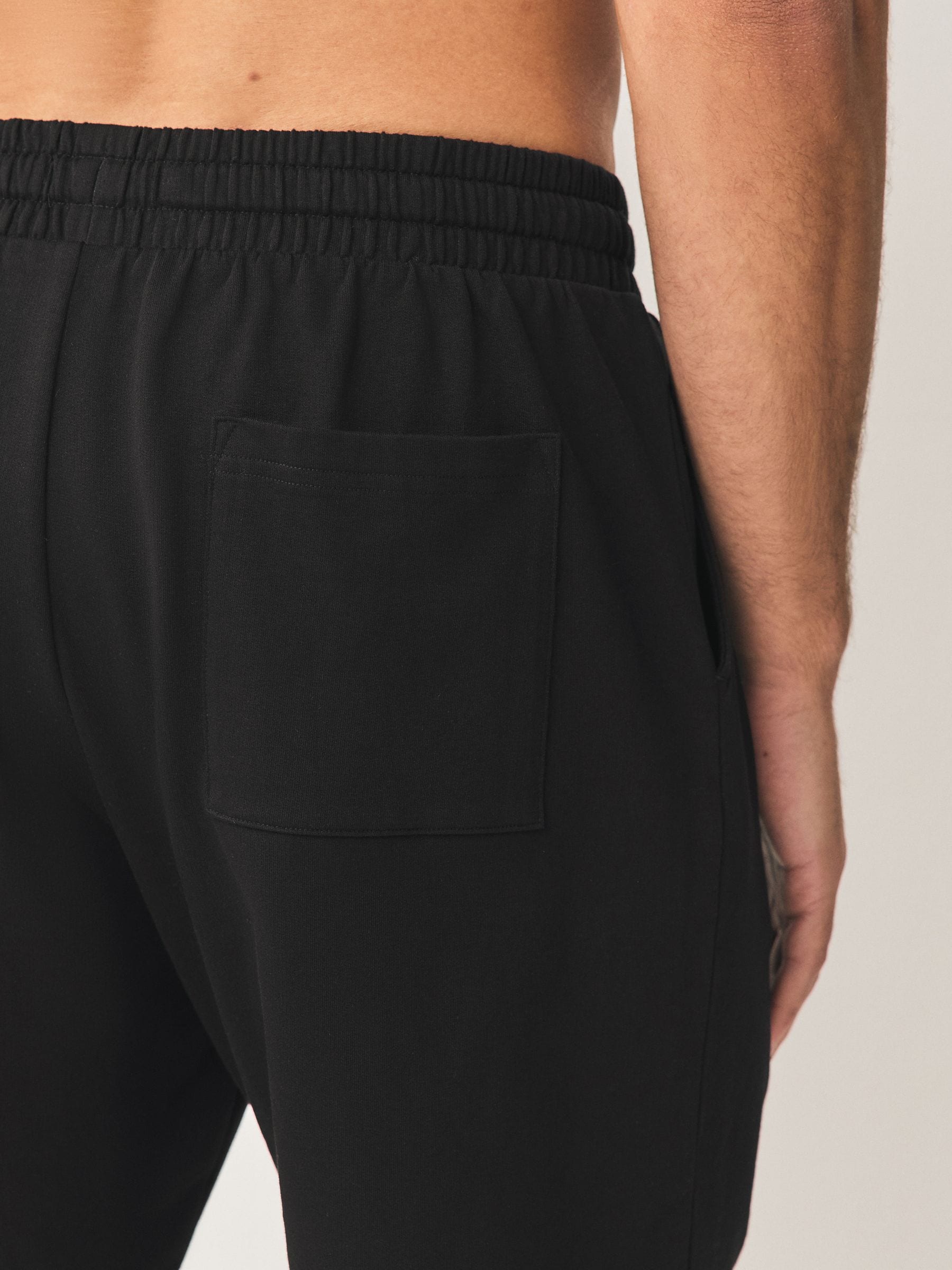 Zwart/marineblauw - Set van 2 lichtgewicht 100% katoenen joggershorts