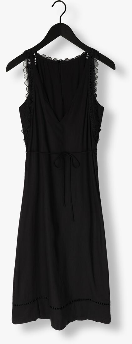 SUNCOO zwarte suncoo midi jurk cristy