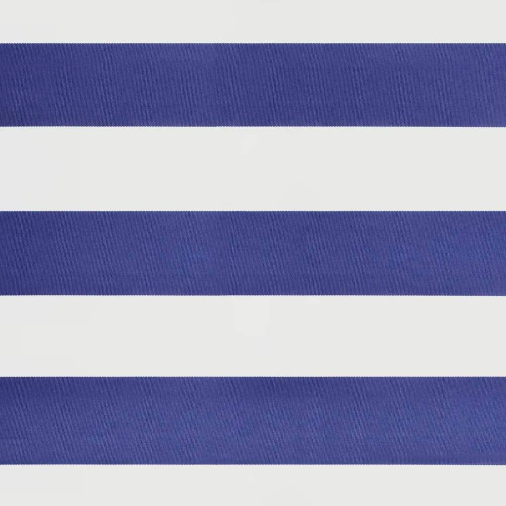 Auvent rétractable bleu et blanc 3x2,5 m tissu et aluminium