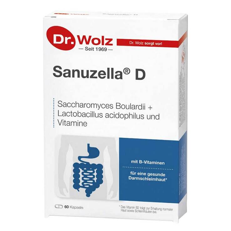 Sanuzella D Zellulose Kapsel, 60 St